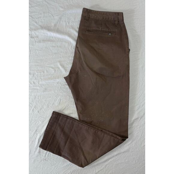 Nike SB Flat Front Stretch Poly-Cotton Chino Pants. Washed Brown, Men's 30X30. - Picture 1 of 9